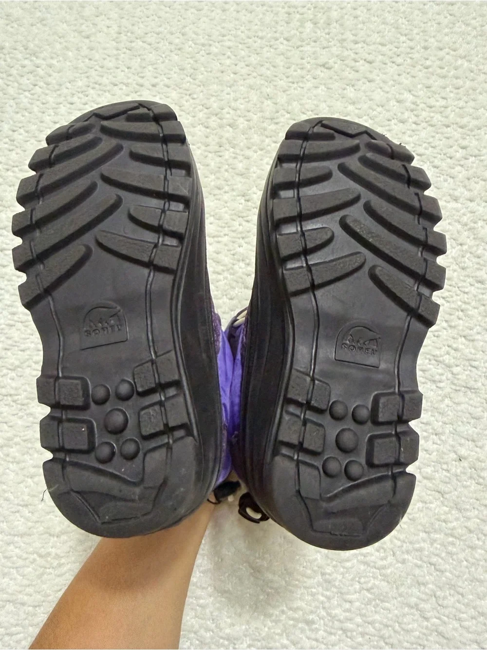 Sorel Storm Racer Waterproof Snow Boots Purple Black Kid’s Size 11